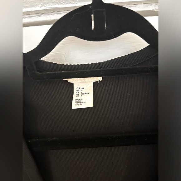 Ribbed, Stretchy, Low Neckline Bodysuit - Picture 2 of 3